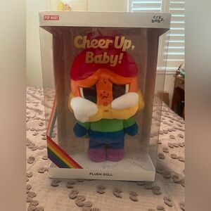 Jumbo Cry Baby "Cheer Up, Baby!" Rainbow Plush Doll